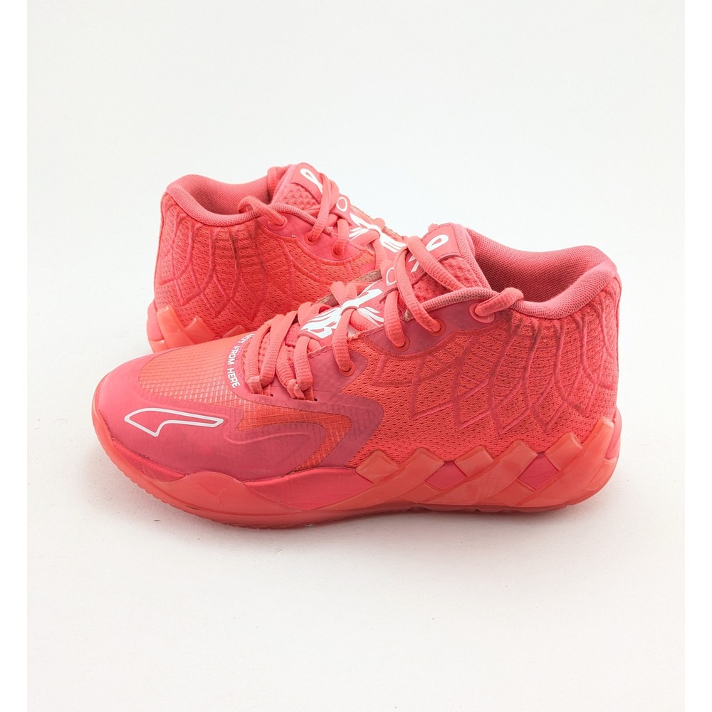 Mens Puma MB.01 Breast Cancer Awareness Red LeMelo Not From Here Shoes Size 8.5
